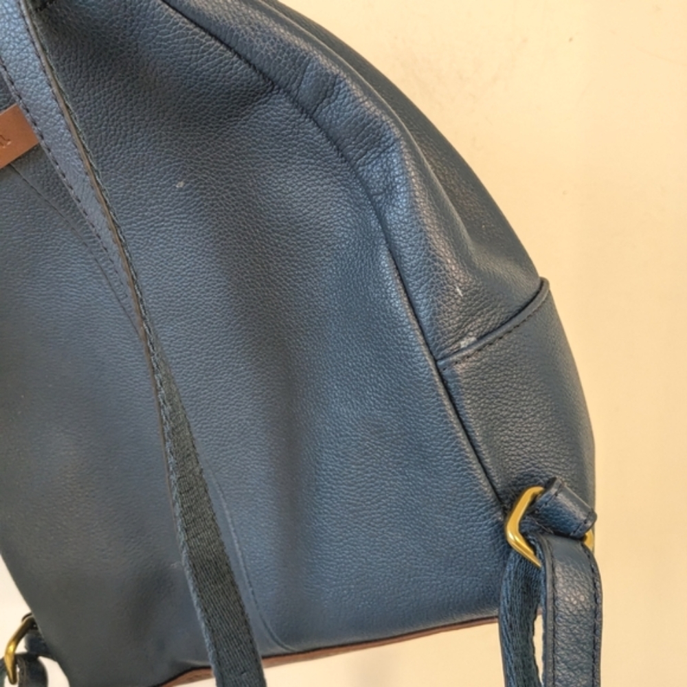 Fossil Blue Leather Studded Mini Backpack - Picture 6 of 12